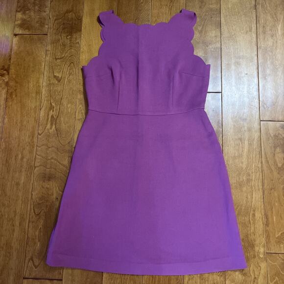 LOFT Dresses & Skirts - LOFT A-line Dress Size 8P Pink Sleeveless Fit & Flare Work Event Preppy
